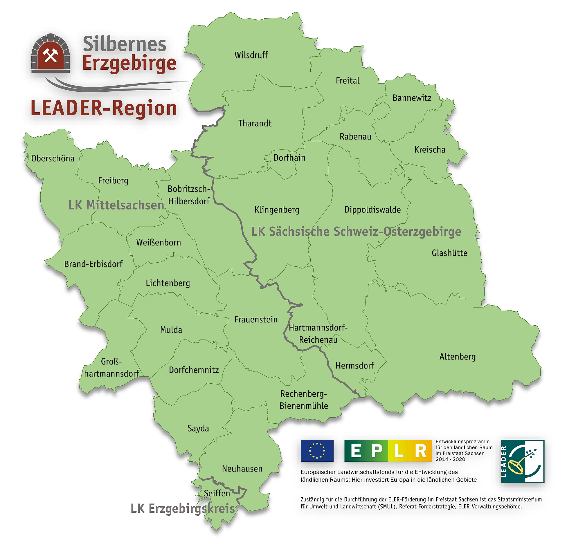 LEADER-Region Silbernes Erzgebirge